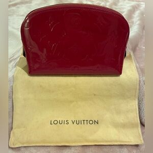 Authentic Louis Vuitton Vernis Monogram Cosmetic Pouch ~ Rose Pink Indien